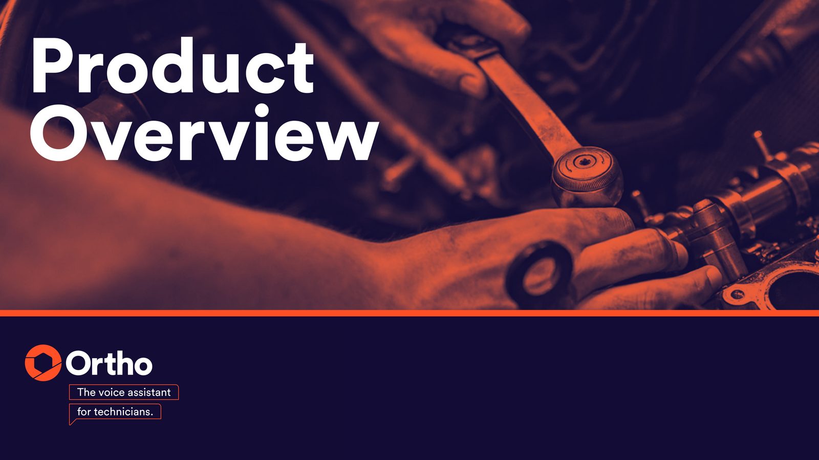 HeyOrtho — the voice assistant for technicians